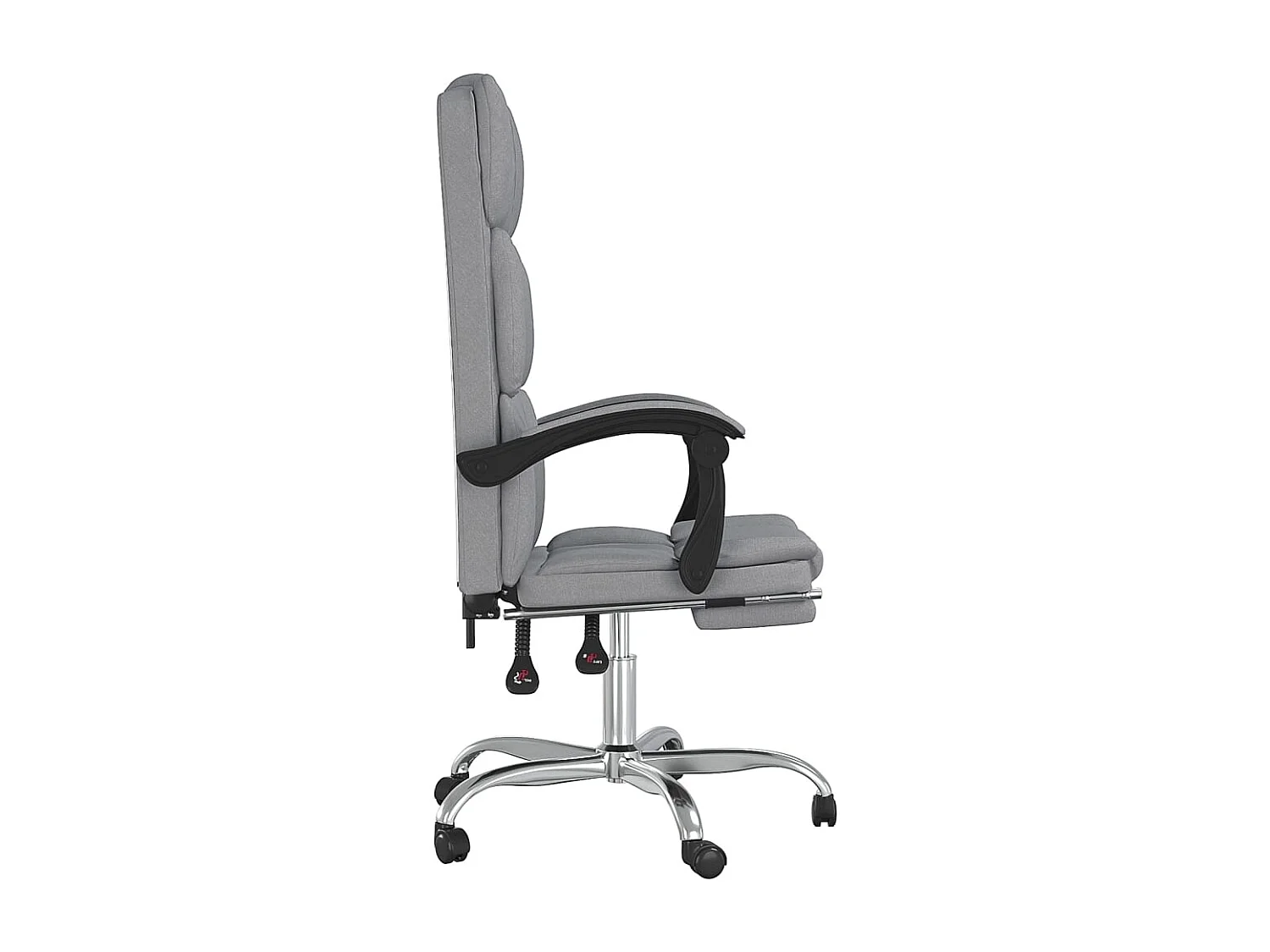 Fauteuil inclinable de bureau Gris clair Tissu