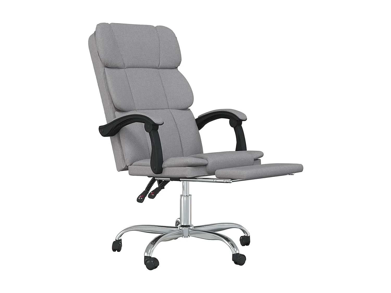 Fauteuil inclinable de bureau Gris clair Tissu
