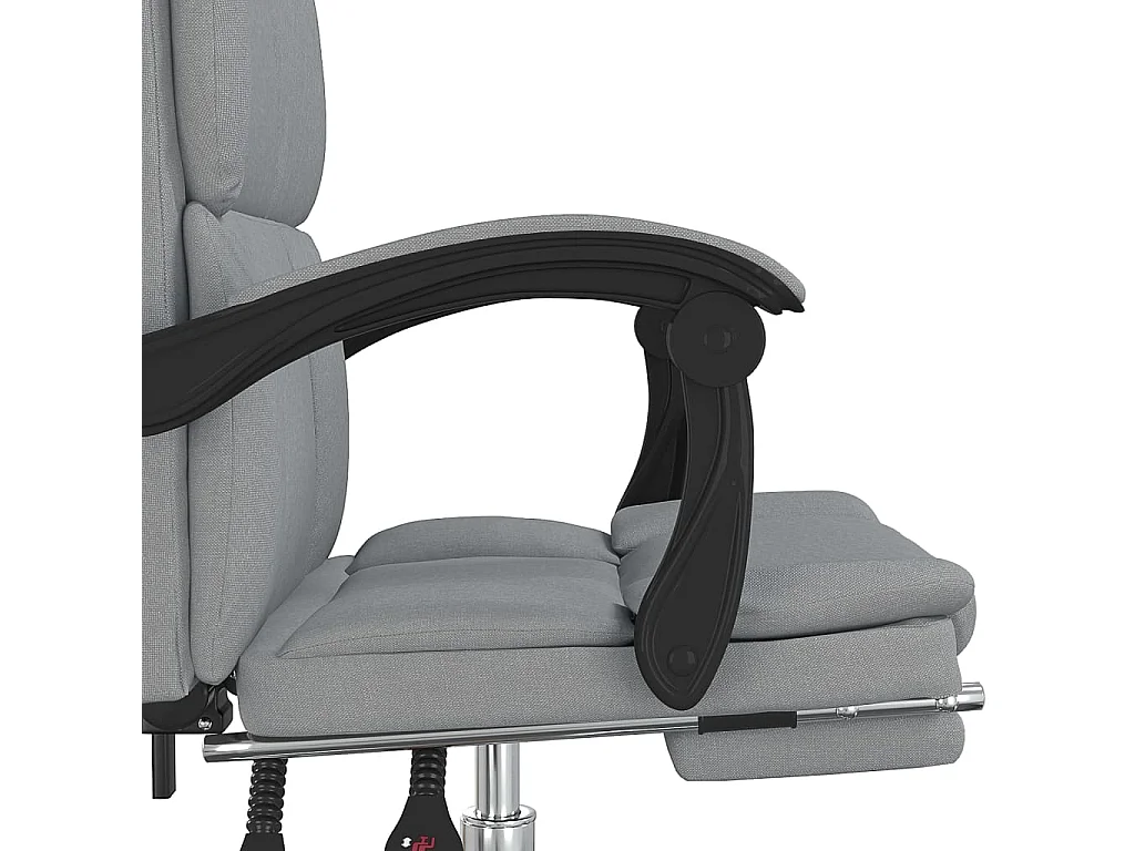 Fauteuil inclinable de bureau Gris clair Tissu