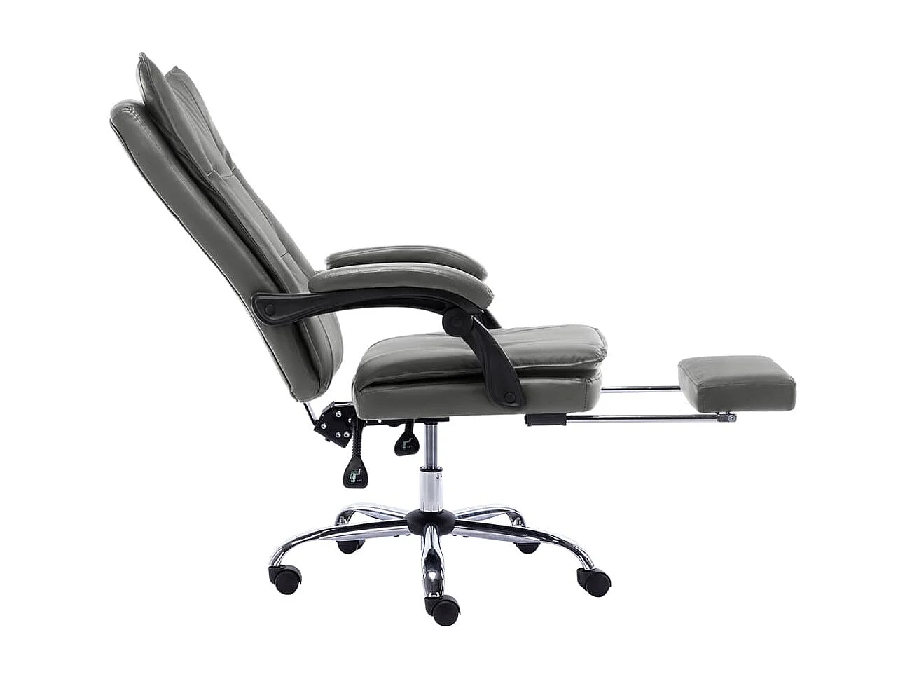 Cadeira de escritório pele sintética antracite