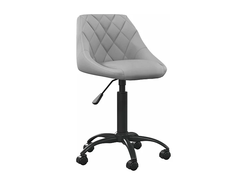 Silla de oficina Terciopelo gris claro