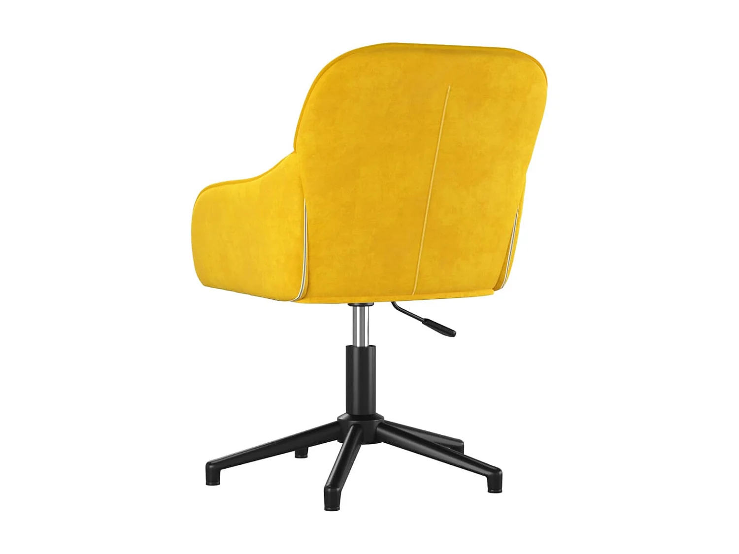 Chaise pivotante de bureau Jaune Velours