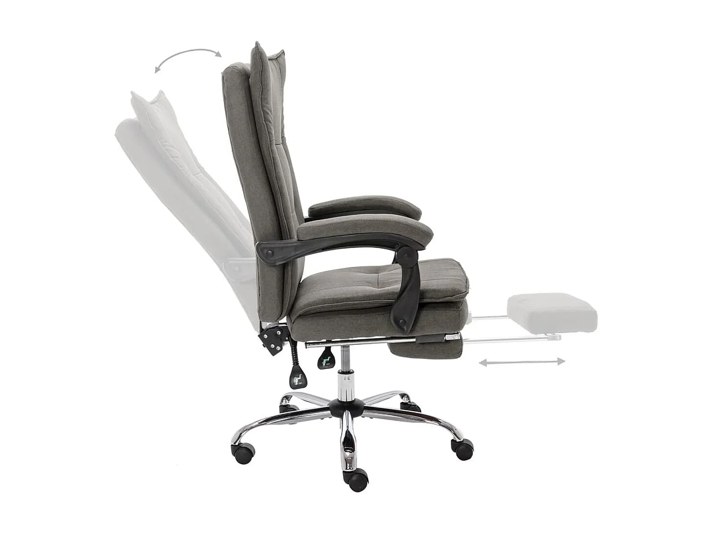 Sedia da ufficio Tessuto Grigio