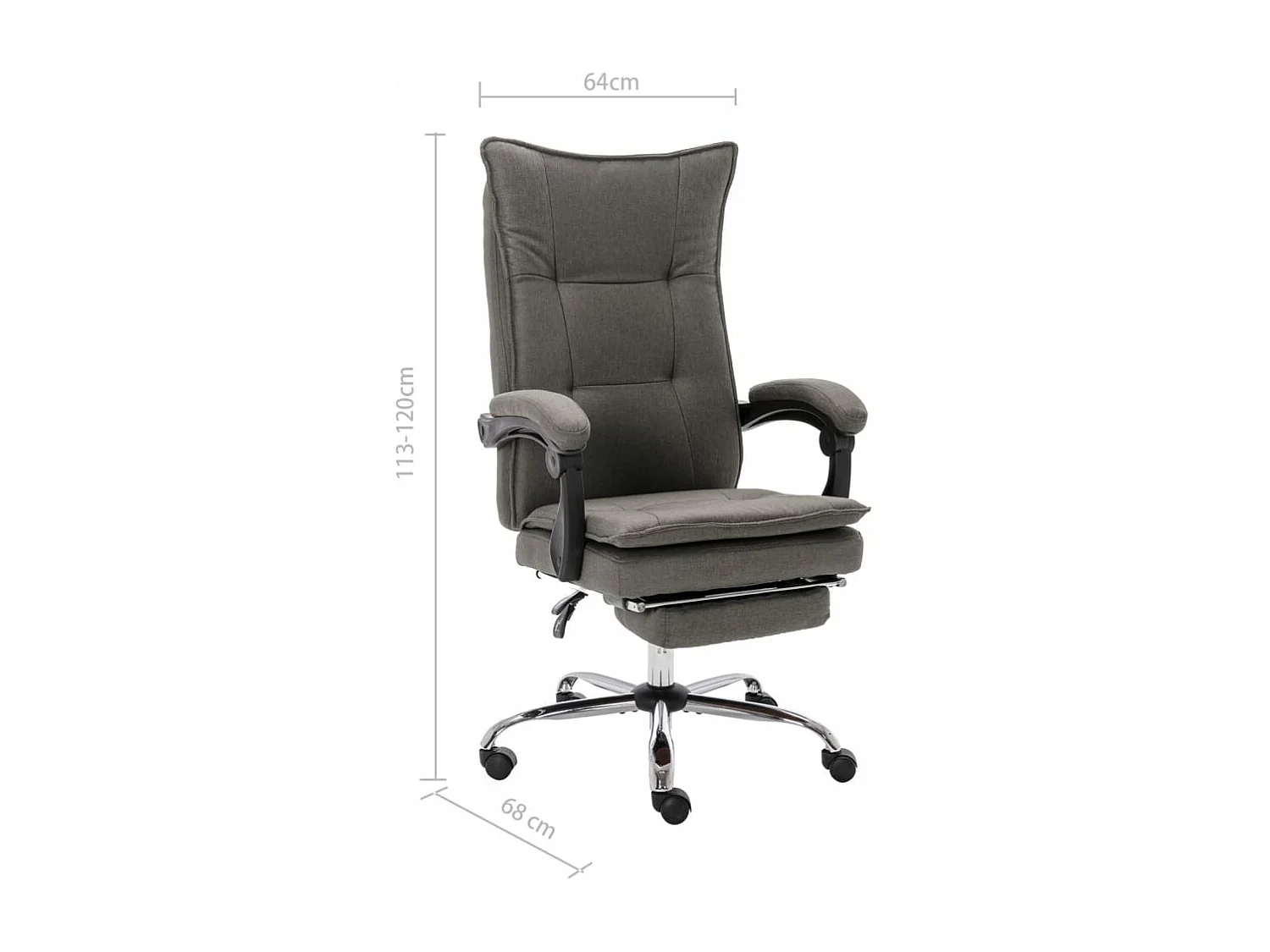 Sedia da ufficio Tessuto Grigio