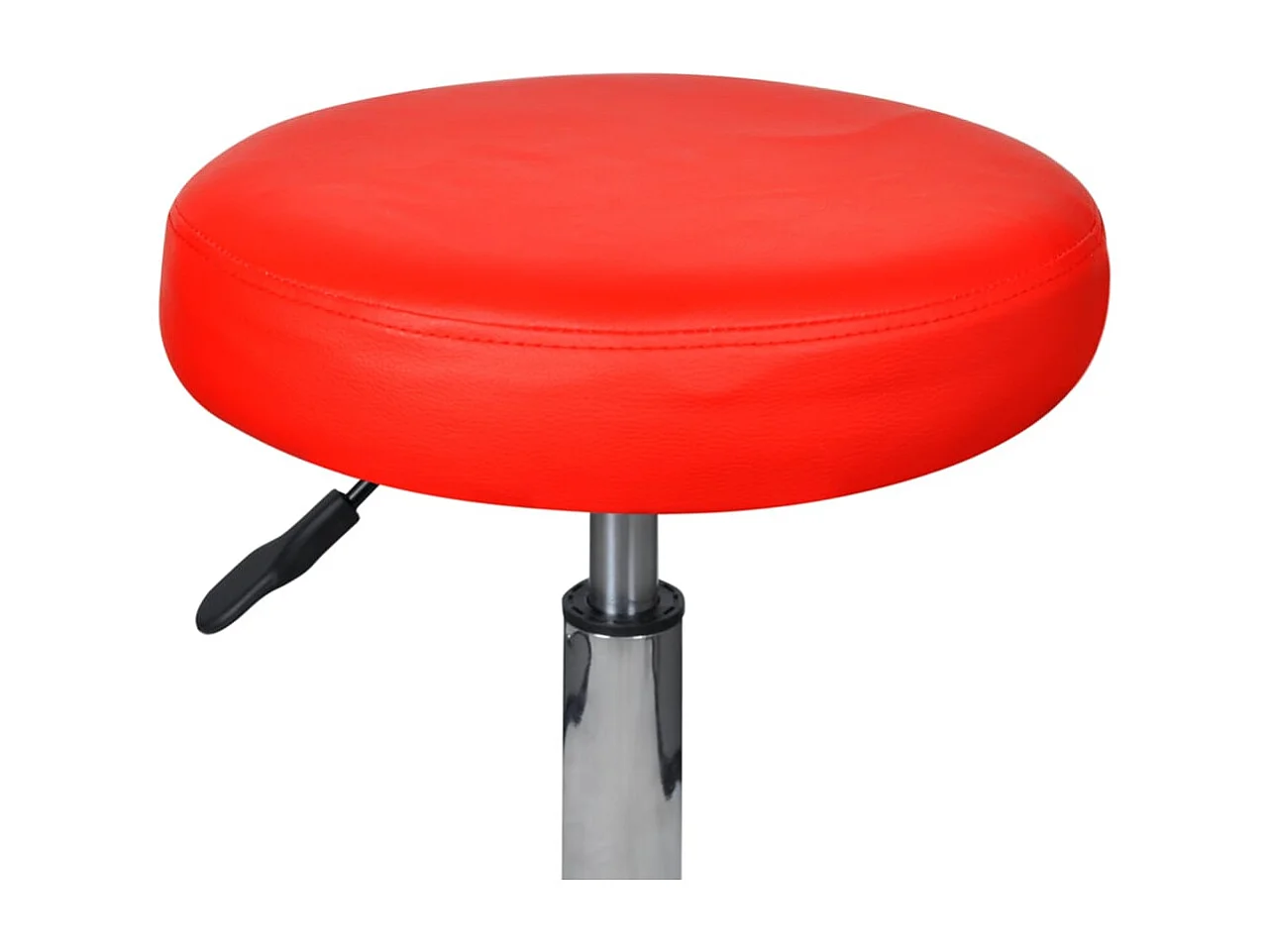 Tabourets de bureau lot de 2 Rouge 35,5x84 cm Similicuir