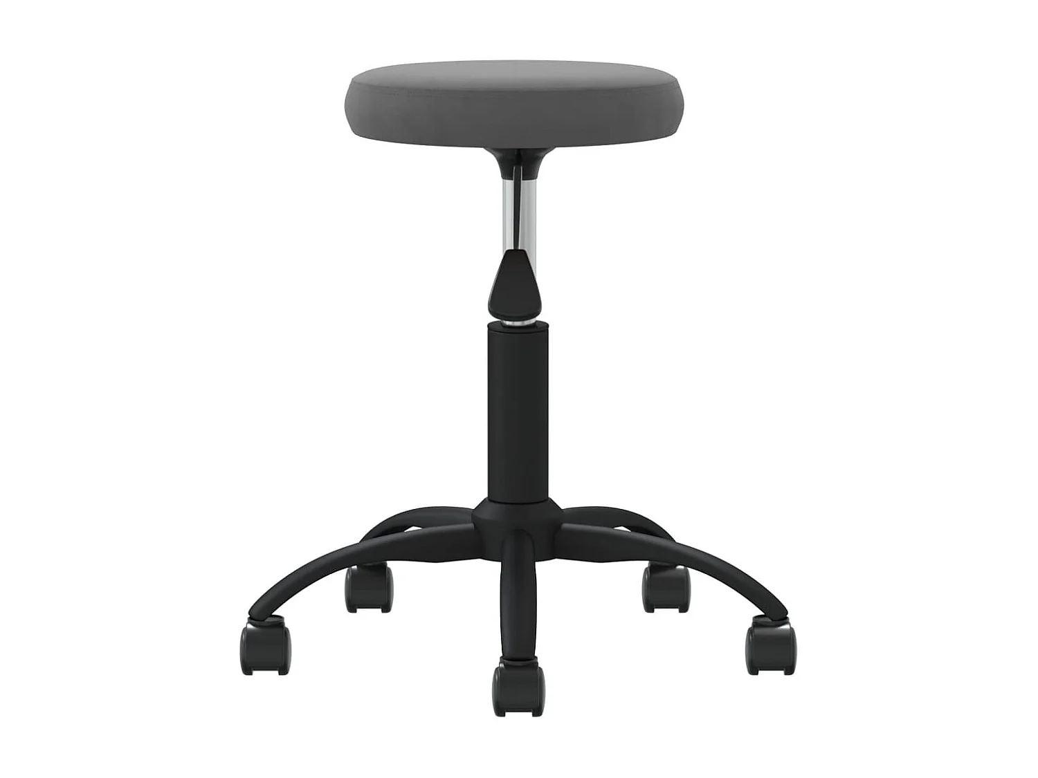 Sedia girevole da ufficio Velluto grigio scuro