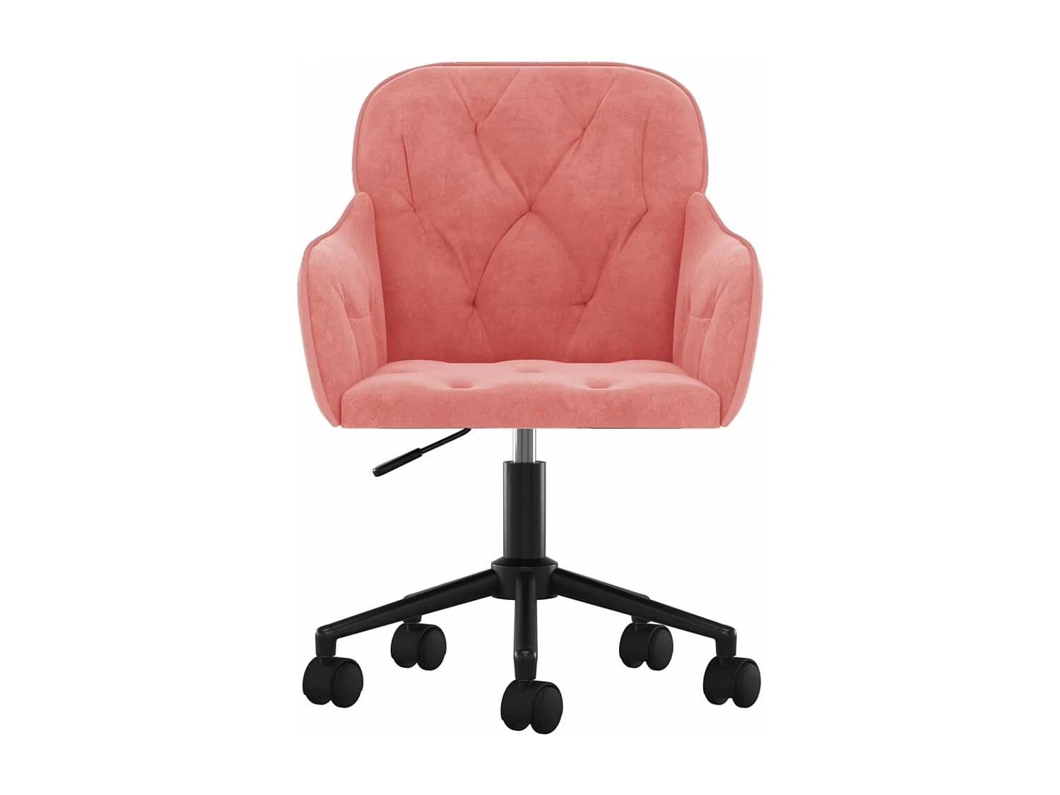 Chaise pivotante de bureau Rose Velours