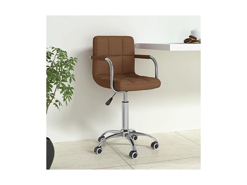 Sedia da ufficio girevole Tessuto Marrone