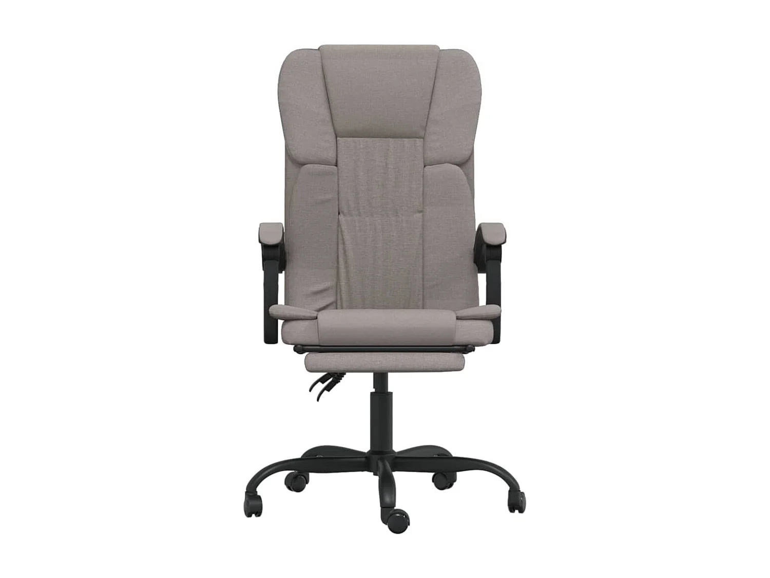 Sedia reclinabile da ufficio in tessuto color tortora