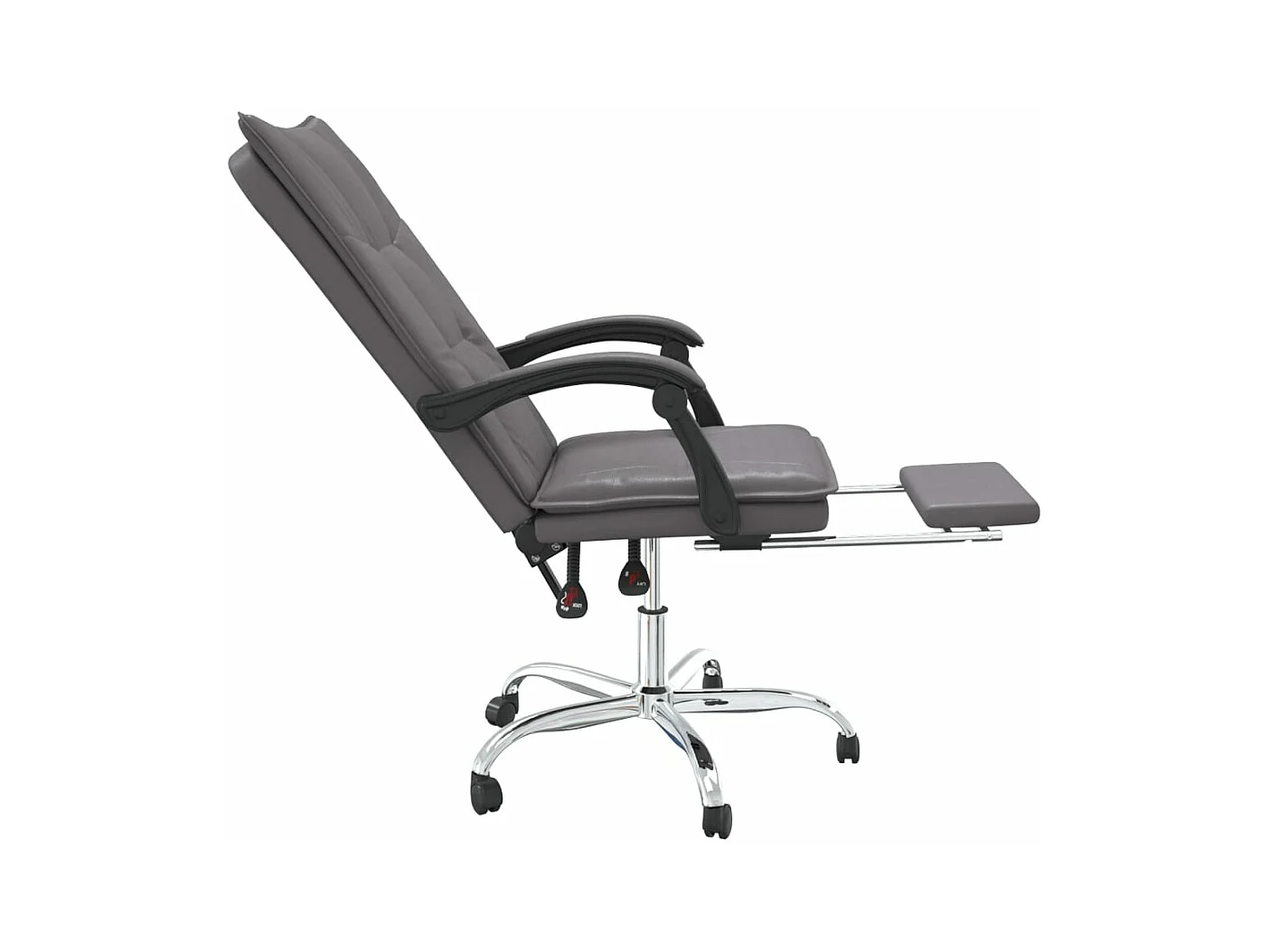 Fauteuil inclinable de bureau Gris Similicuir