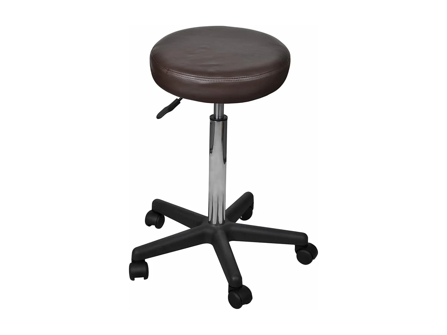 Tabourets de bureau lot de 2 Marron 35,5x84 cm Similicuir