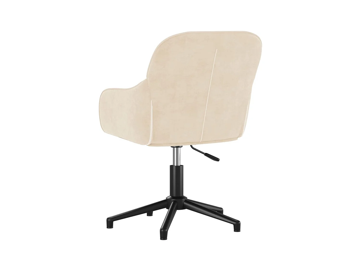 Chaise pivotante de bureau Crème Velours
