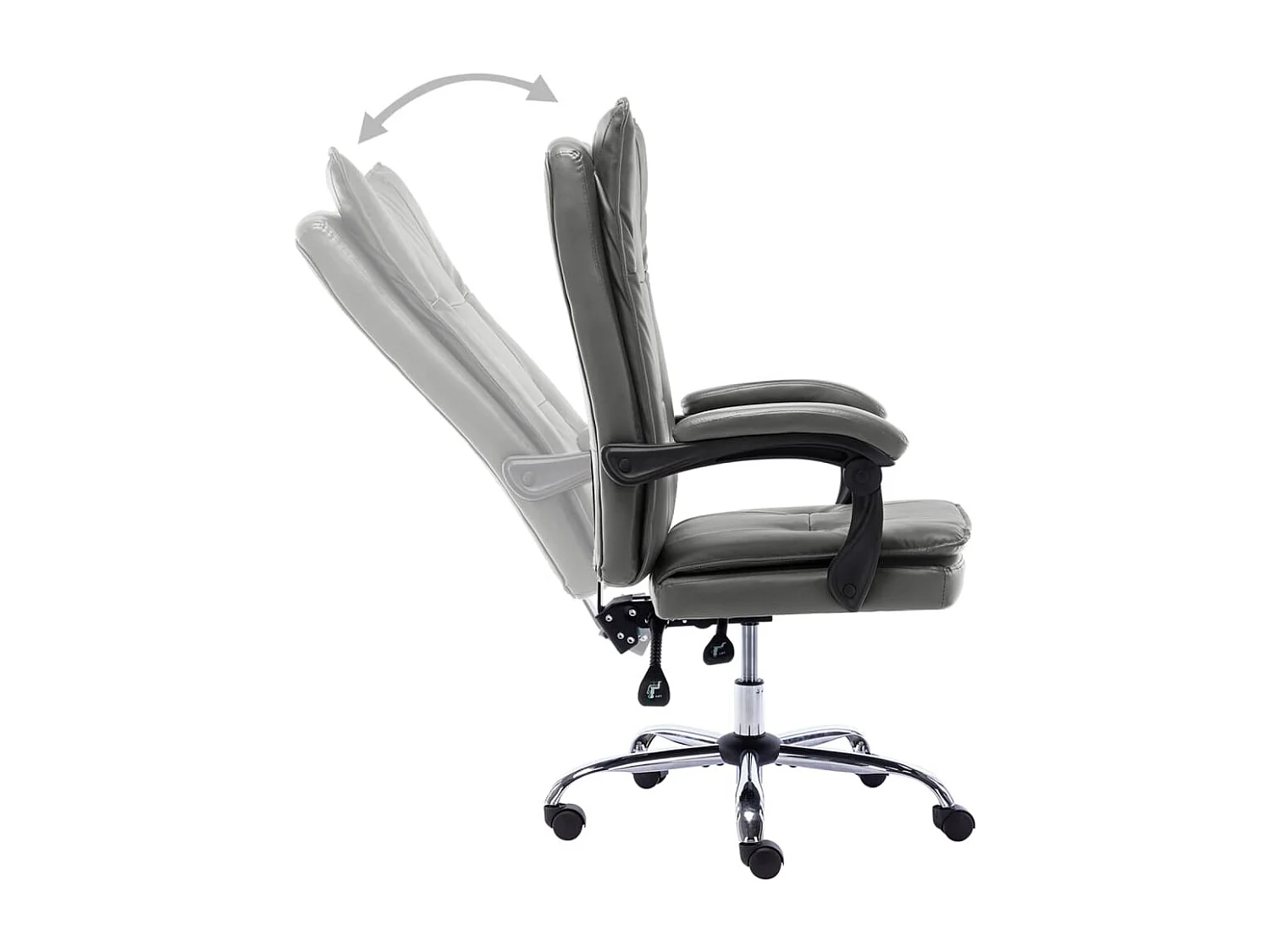 Chaise de bureau Anthracite Similicuir