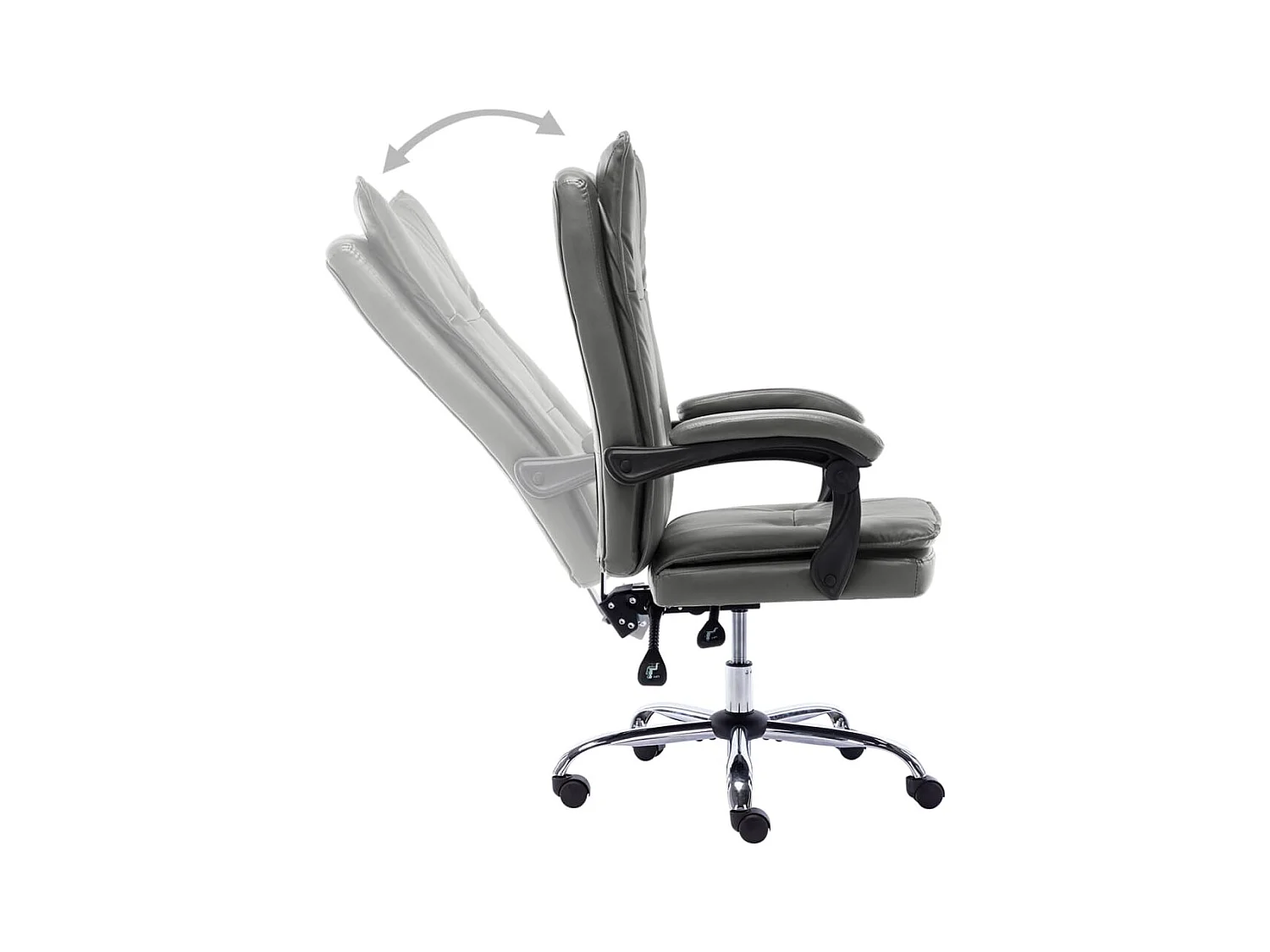 Chaise de bureau Anthracite Similicuir