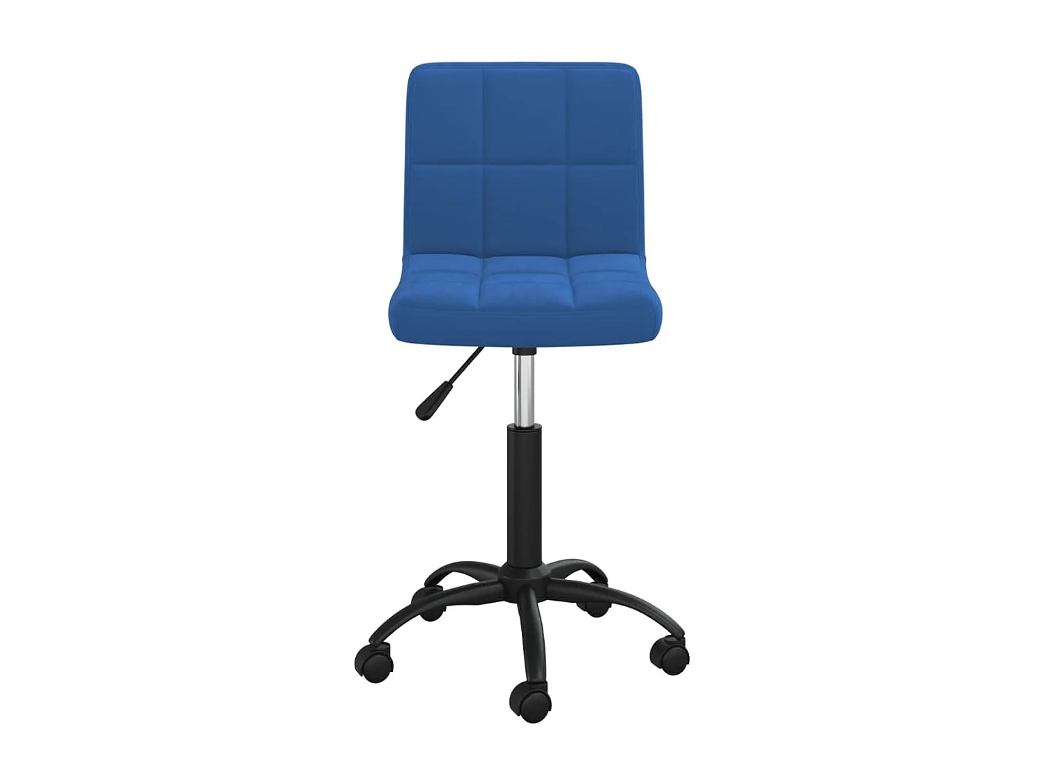 Chaise pivotante de bureau Bleu Velours