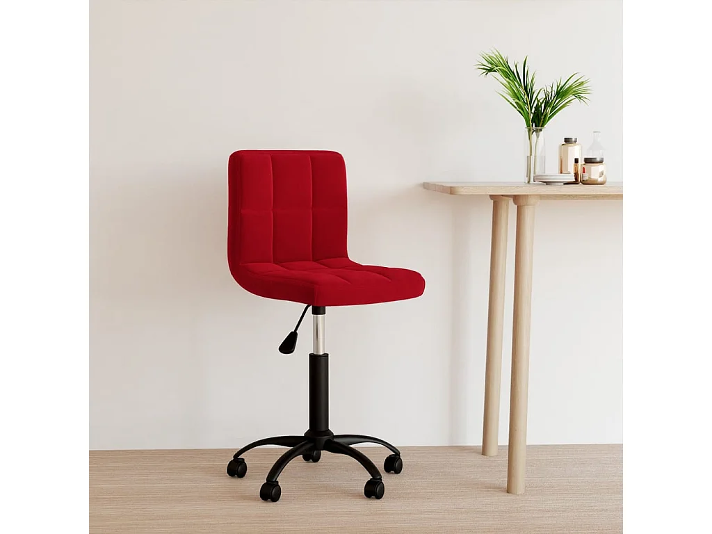 Bureaudraaistoel Burgundy rood Fluweel