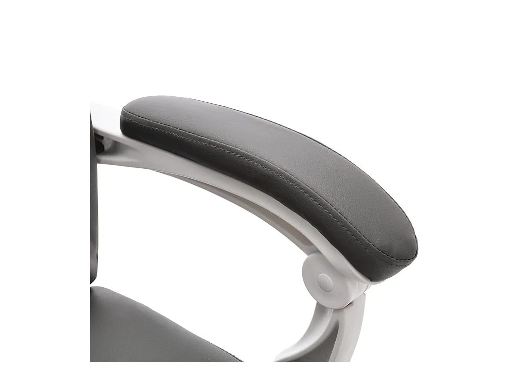 Chaise de bureau de massage Gris Similicuir