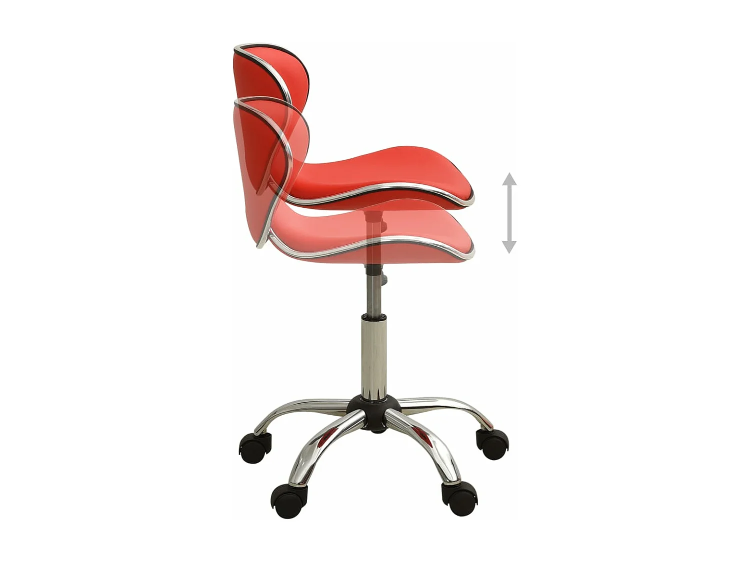 Chaise de bureau Rouge Similicuir