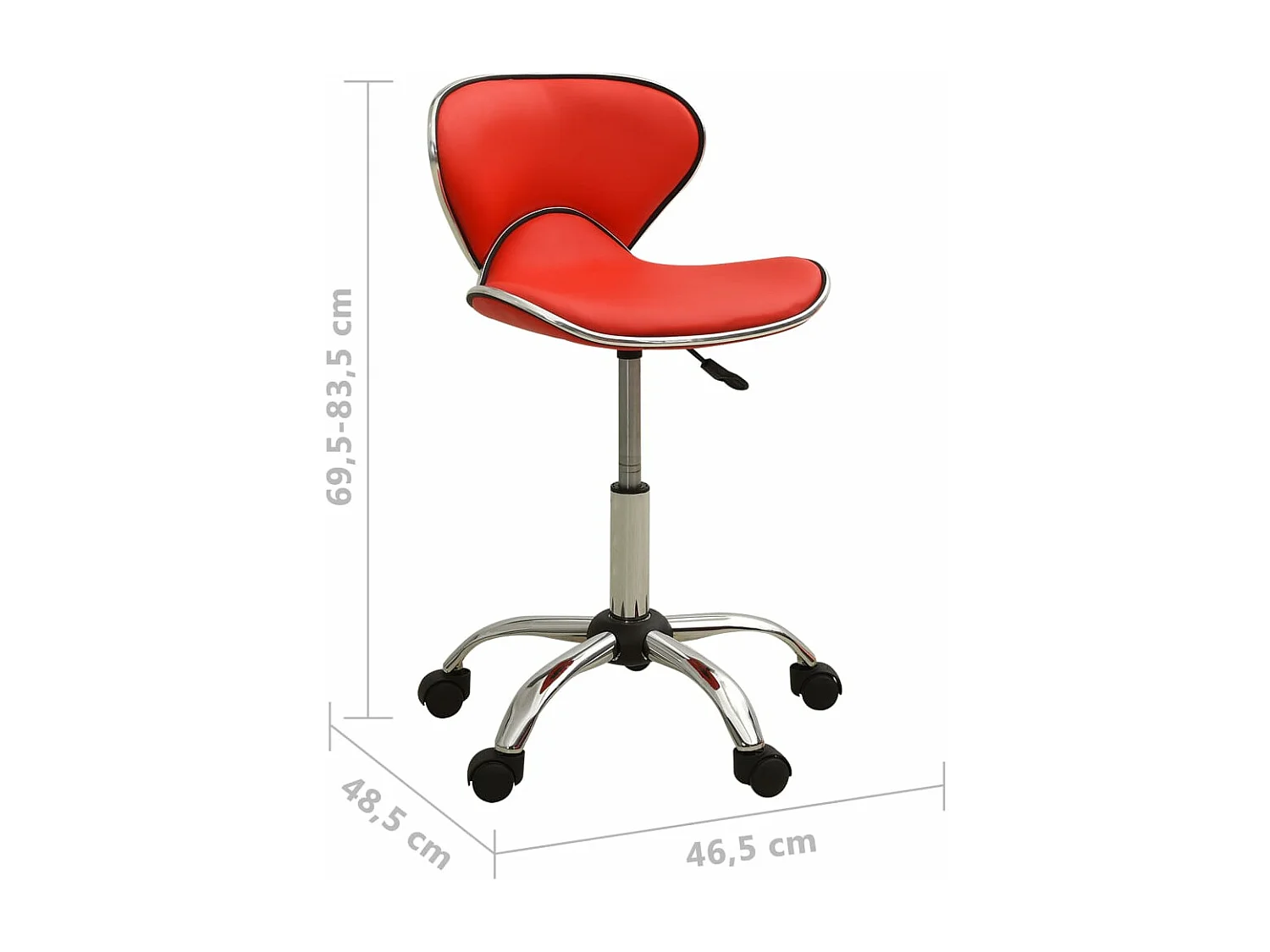 Chaise de bureau Rouge Similicuir
