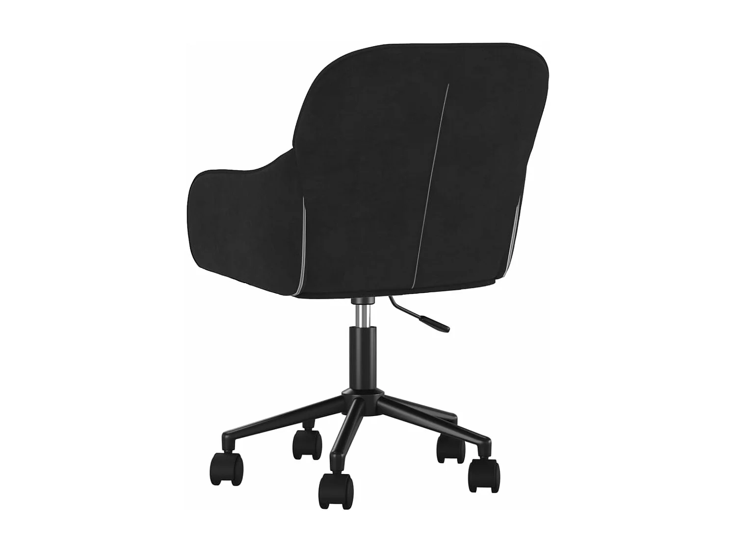 Chaise pivotante de bureau Noir Velours