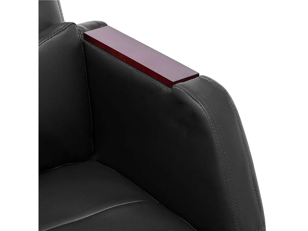 Chaise de bureau de massage Noir Similicuir