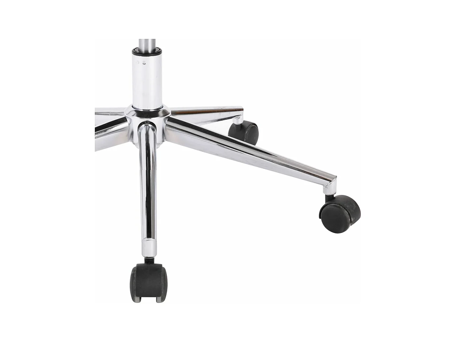 Silla de oficina giratoria de piel sintética blanca