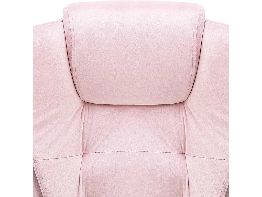 Silla de oficina de masaje de terciopelo rosa
