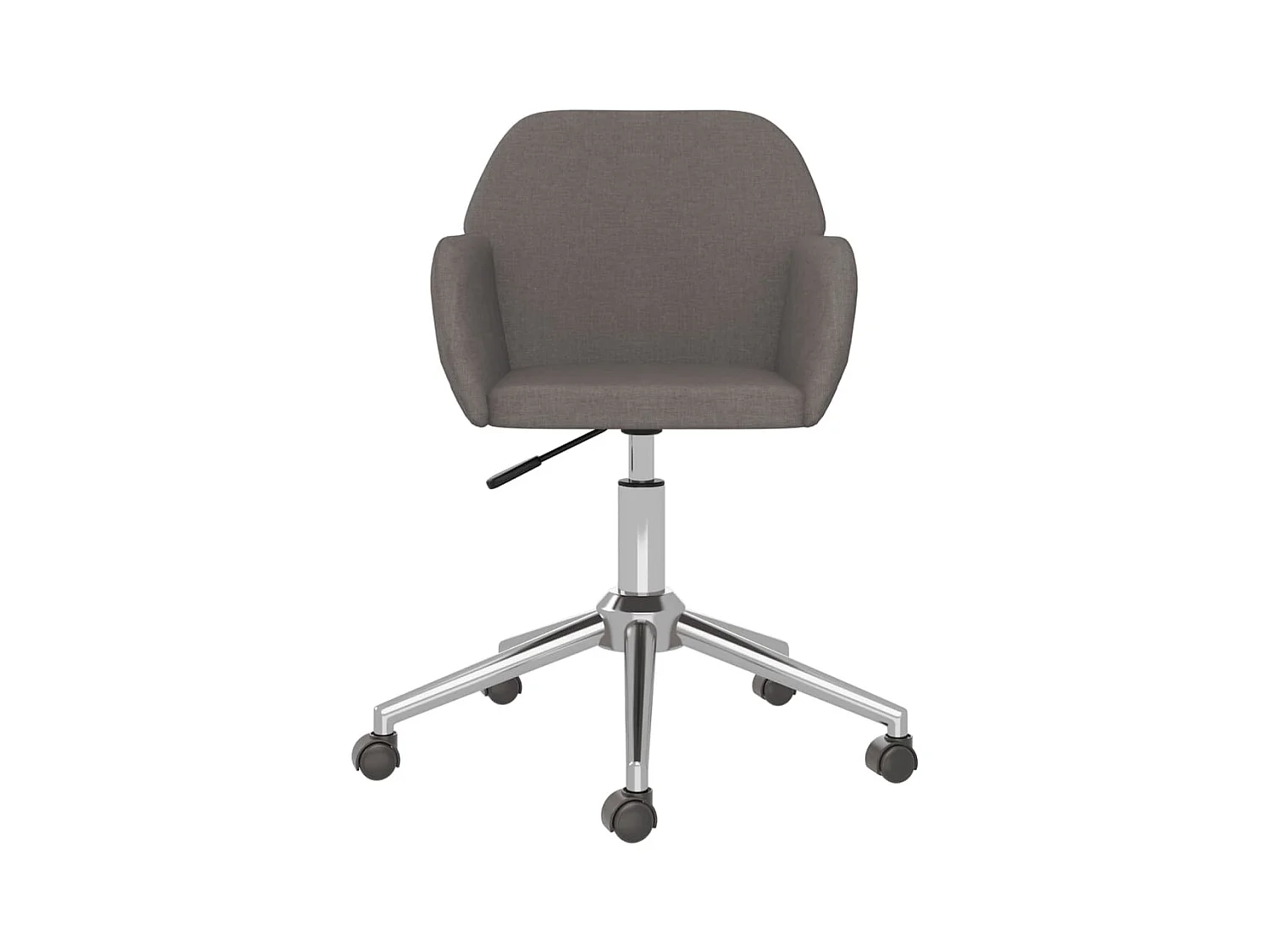 Drehbarer Bürostuhl. Dunkelgrauer Stoff