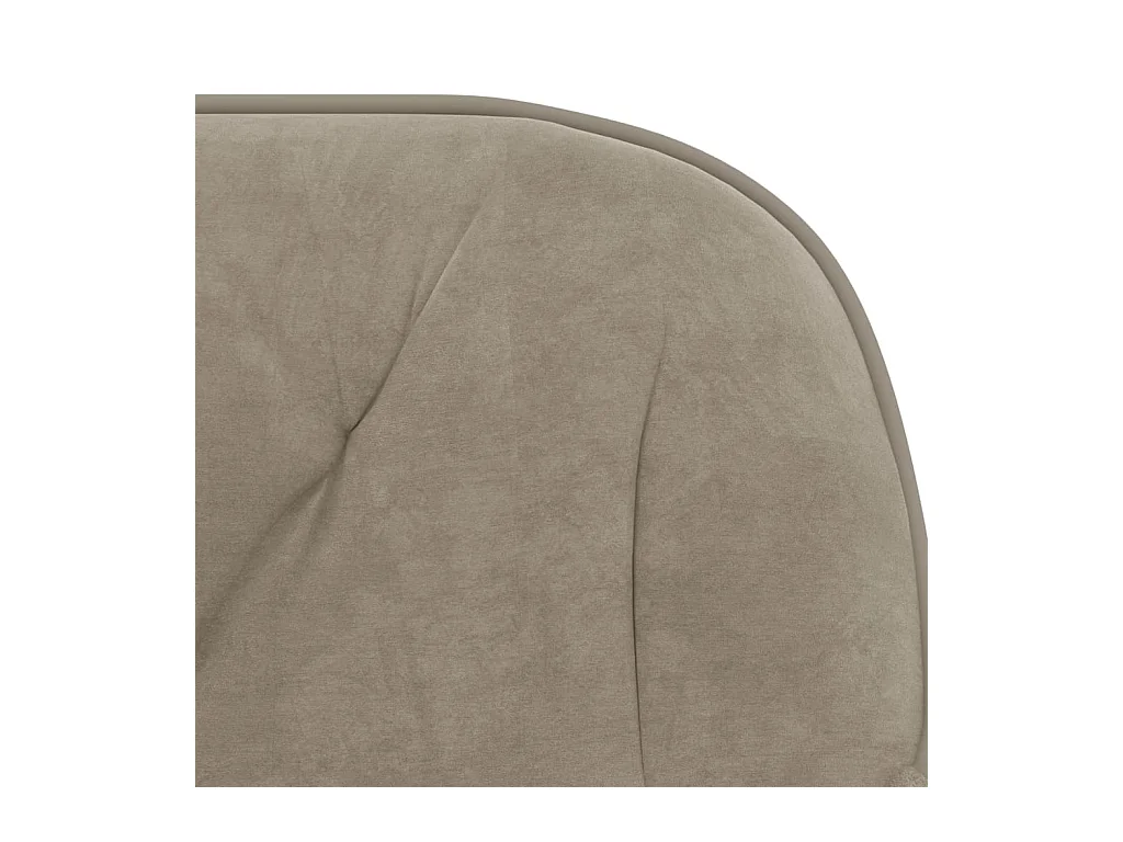 Sedia da ufficio girevole Velluto grigio chiaro