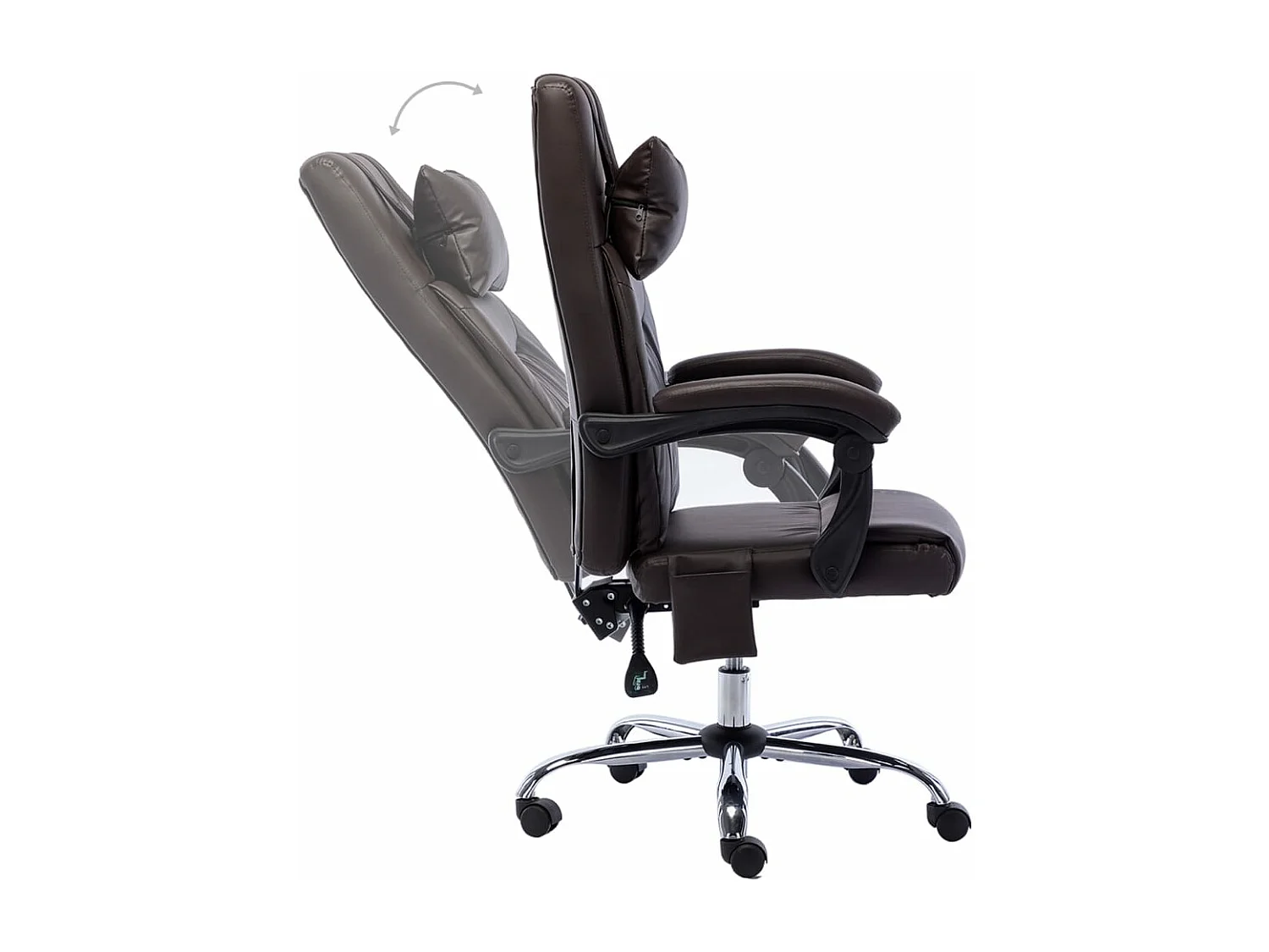 Chaise de bureau de massage Marron Similicuir