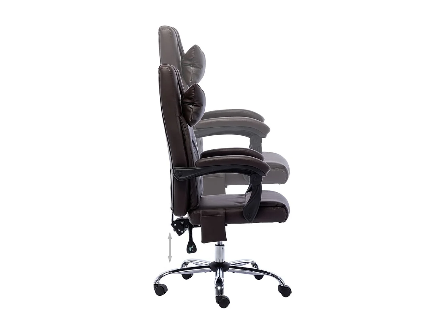 Chaise de bureau de massage Marron Similicuir