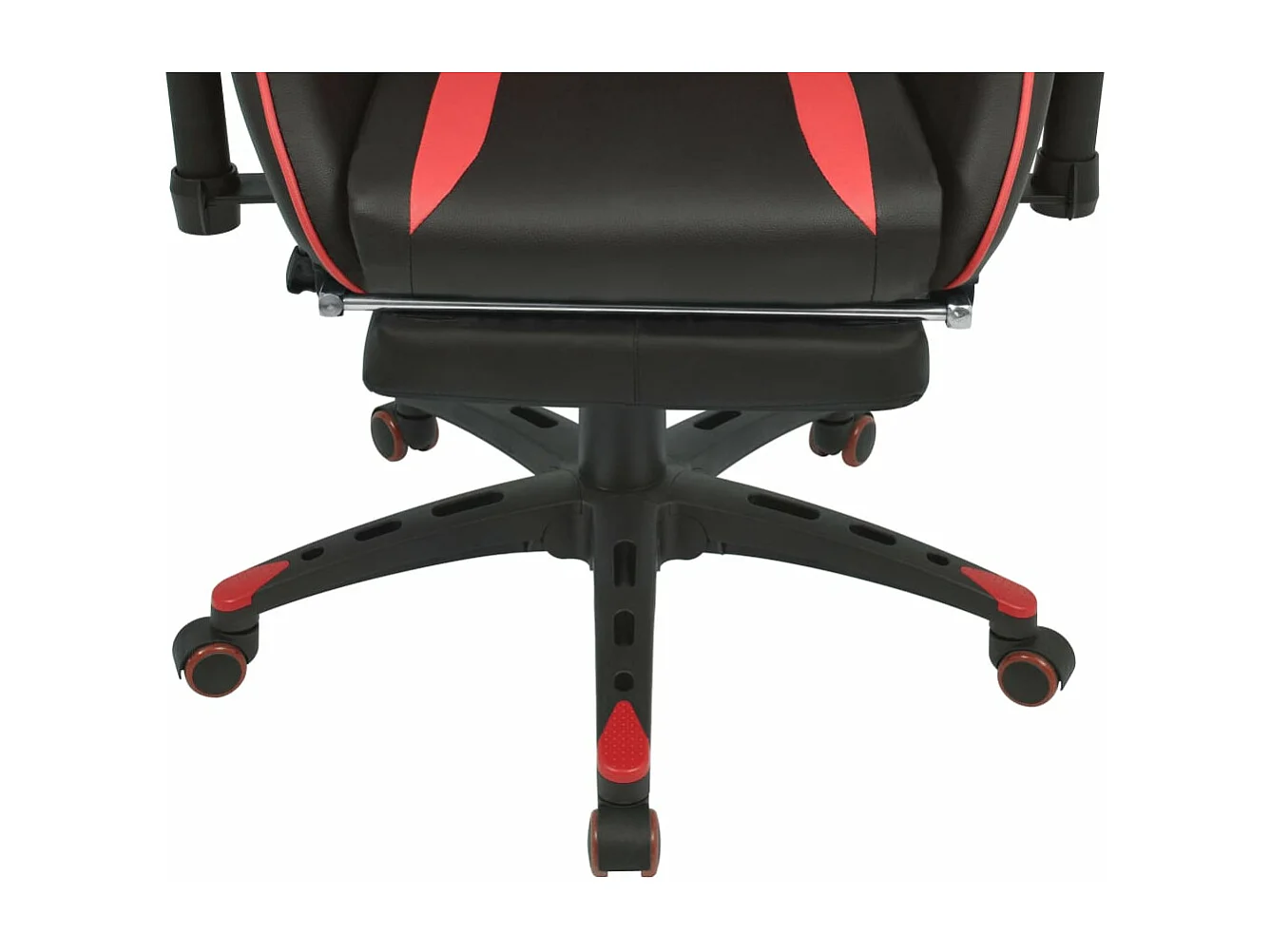 Chaise de bureau inclinable avec repose-pied Rouge