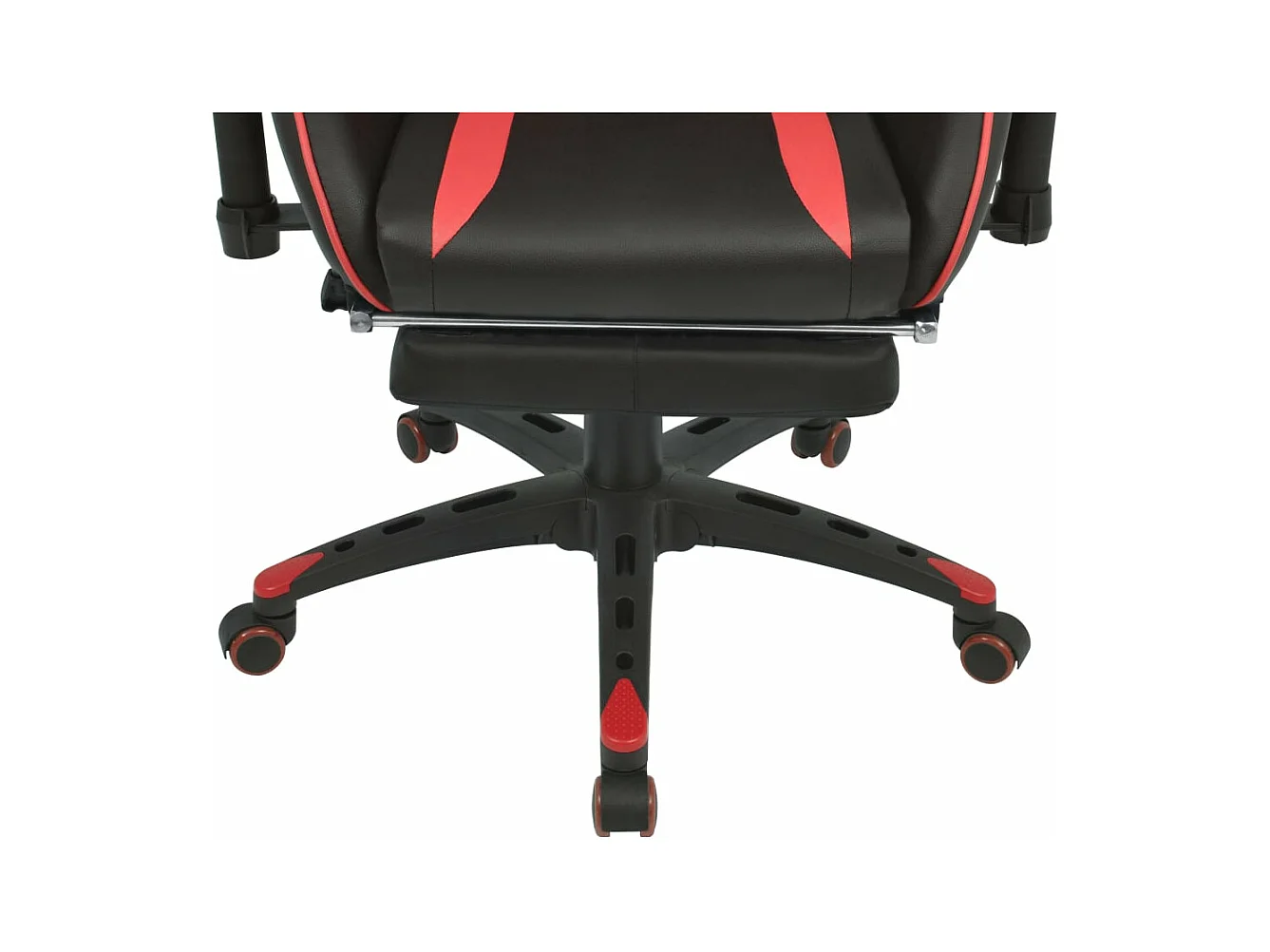 Chaise de bureau inclinable avec repose-pied Rouge