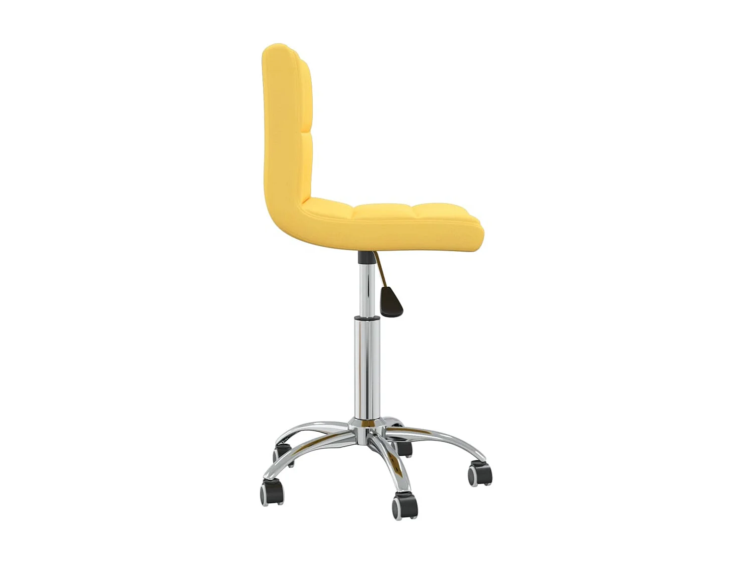 Sedia da ufficio girevole Tessuto giallo senape