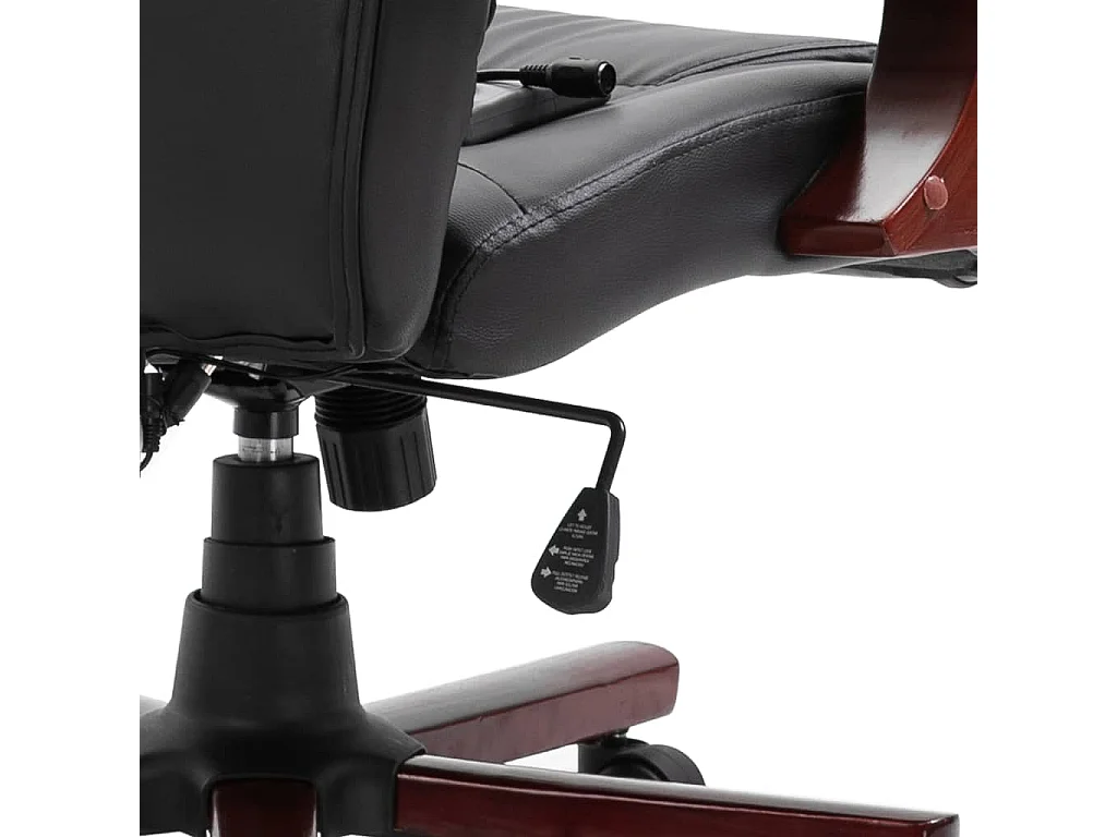 Silla de oficina Polipiel negra