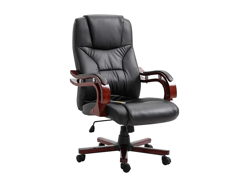 Silla de oficina Polipiel negra