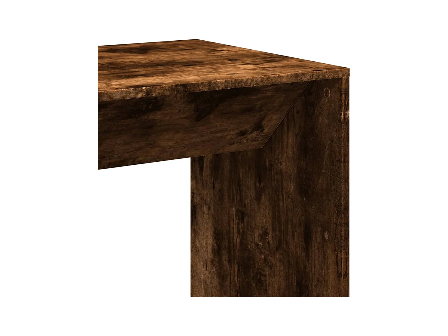 Bartafel 51x50x103,5 cm bewerkt hout gerookt eikenkleur
