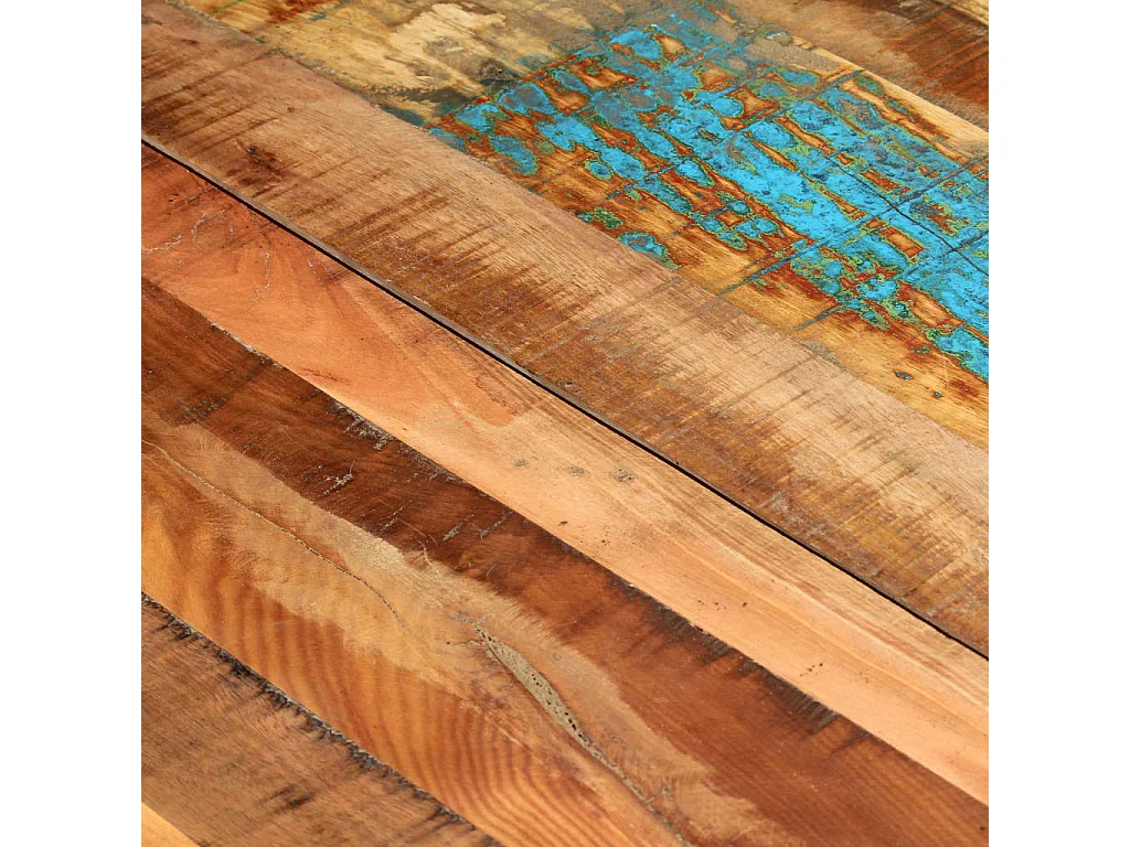 Mesa de comedor de madera maciza reciclada 180x90x76 cm