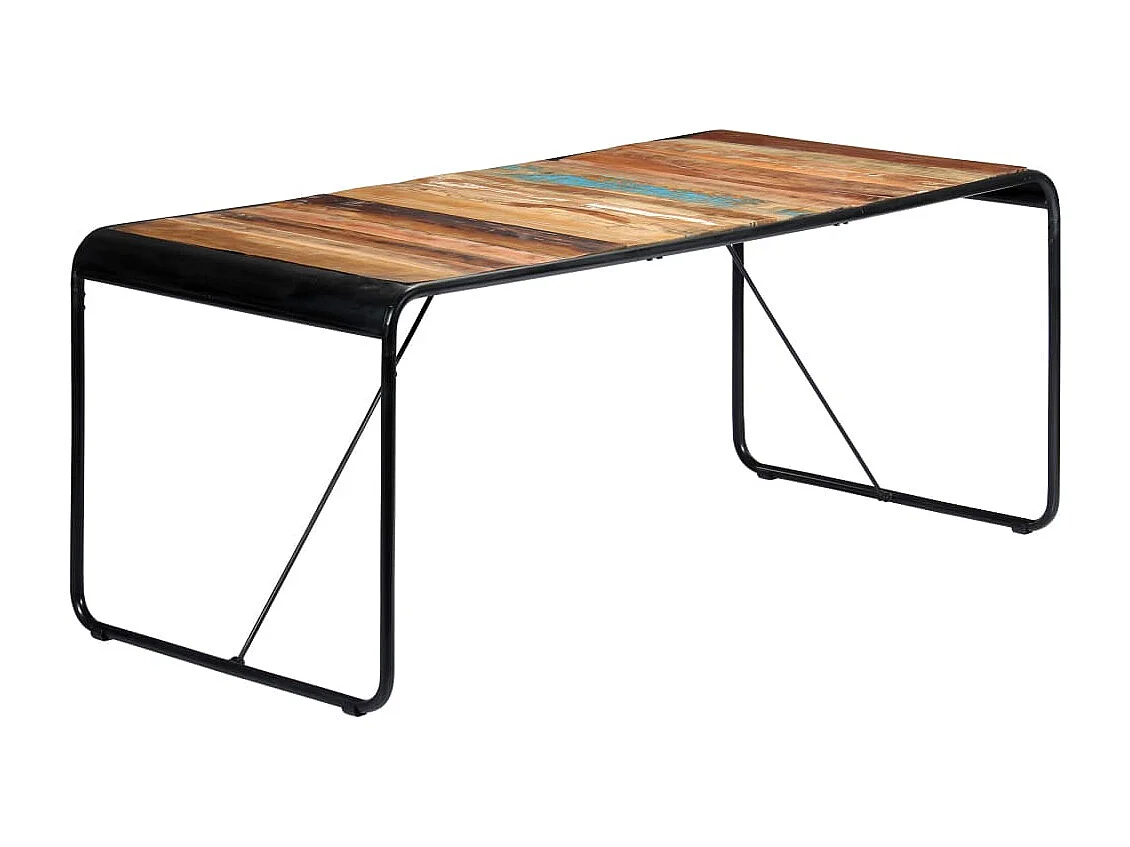 Table à manger 180x90x76 cm Bois de récupération massif