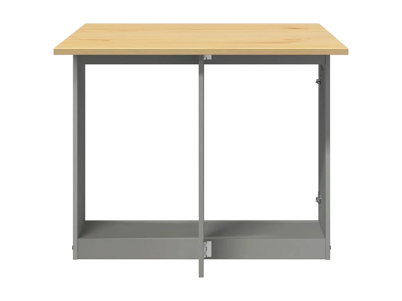 Mesa de comedor plegable mariposa Corona madera maciza gris