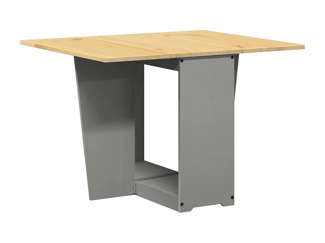 Mesa de comedor plegable mariposa Corona madera maciza gris