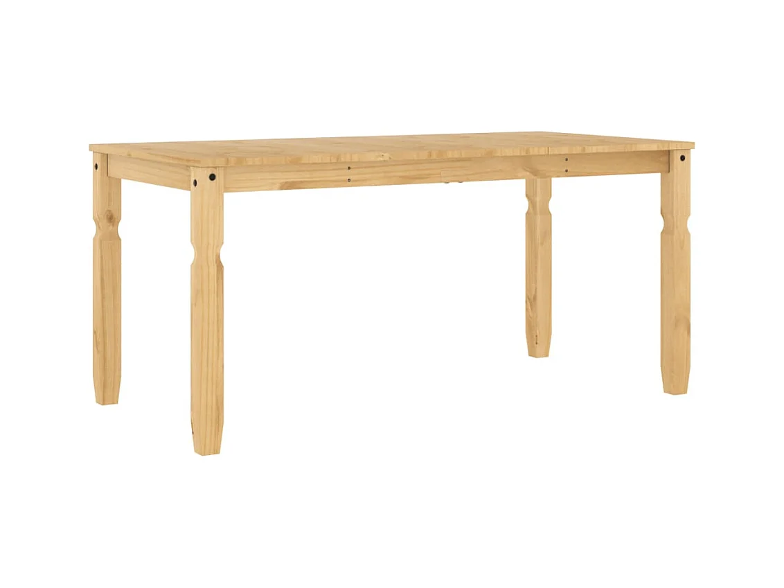 Table à manger Corona 160x80x75 cm bois massif de pin