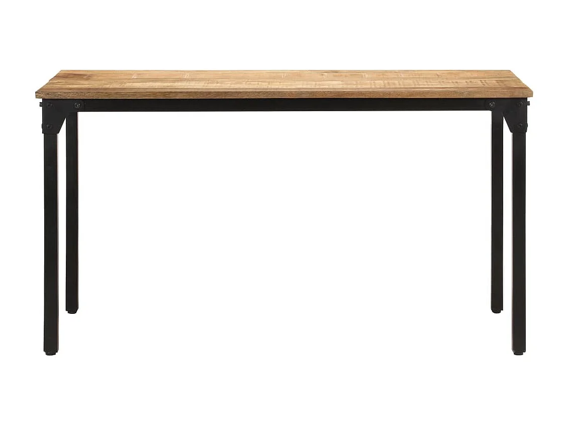 Table de salle à manger 140x70x76 cm Bois de manguier brut
