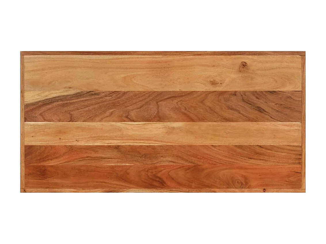 Table de bar 110x55x107 cm bois massif d'acacia et fer