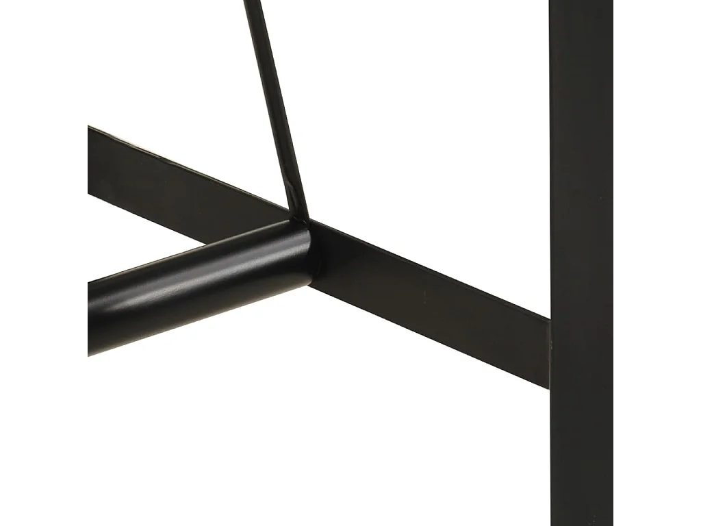 Table de bar 110x55x107 cm bois massif d'acacia et fer