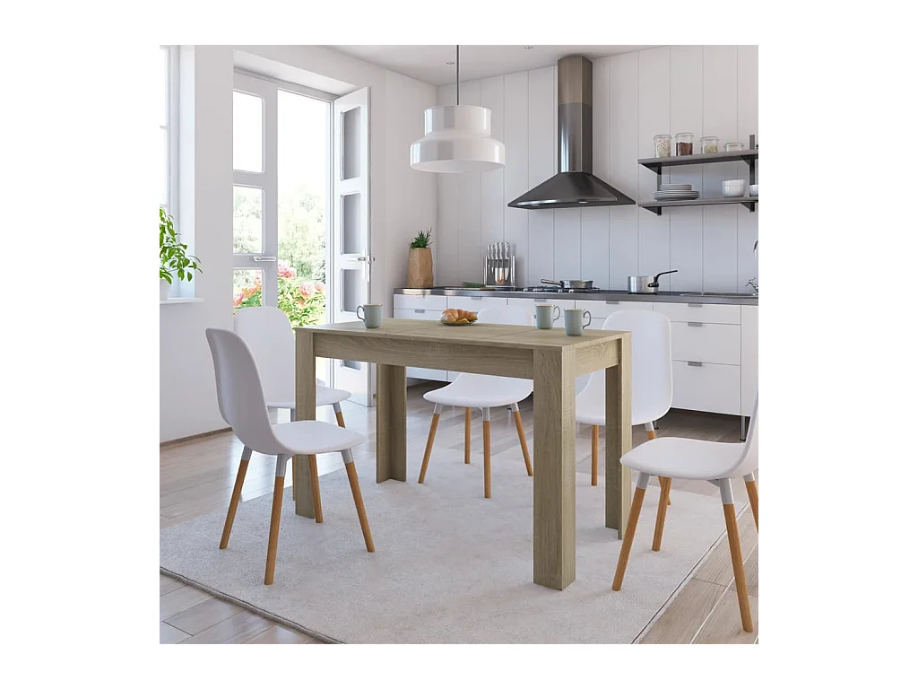 Esstisch Sonoma-Eiche 120x60x76 cm Holzwerkstoff