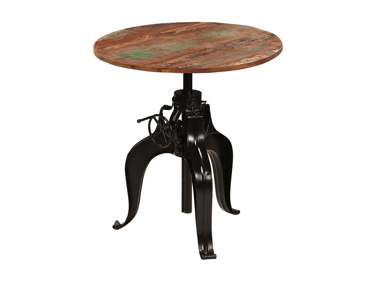 Table de bar Bois de récupération massif 75x(76-110) cm