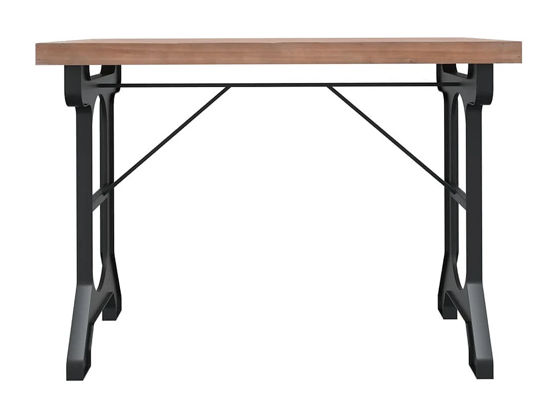 Esstisch 110x65x82 cm Massivholz Tanne und Eisen