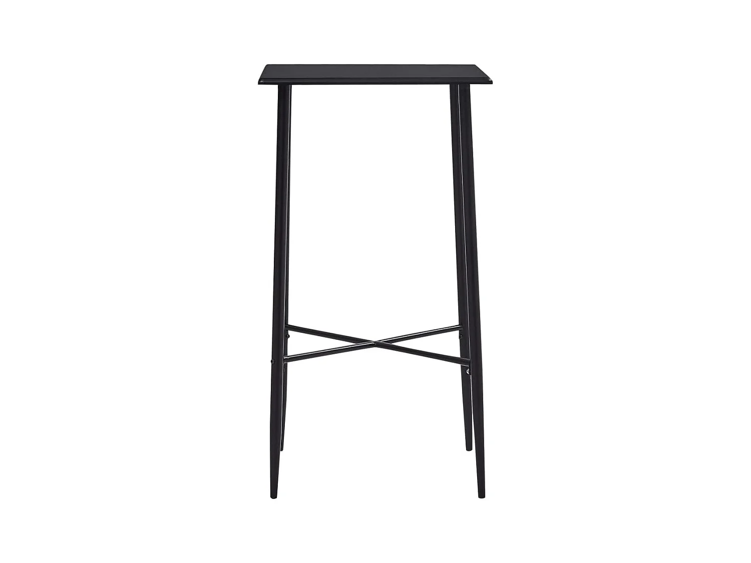 Bartisch Schwarz 60 x 60 x 111 cm MDF
