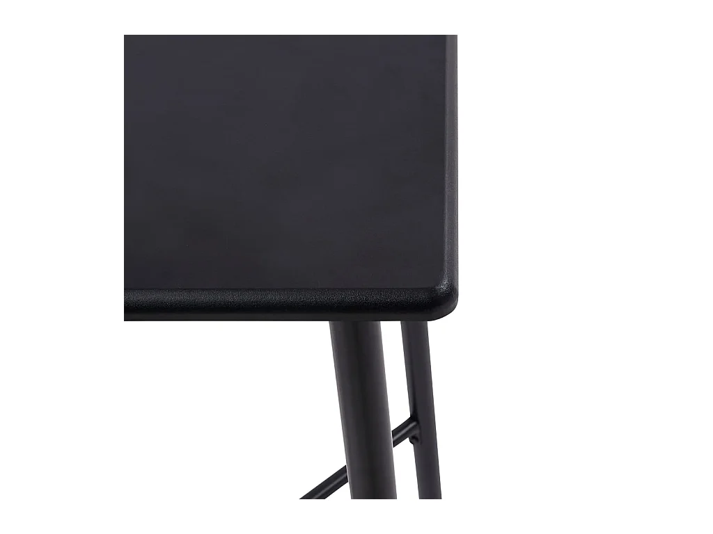 Bartisch Schwarz 60 x 60 x 111 cm MDF